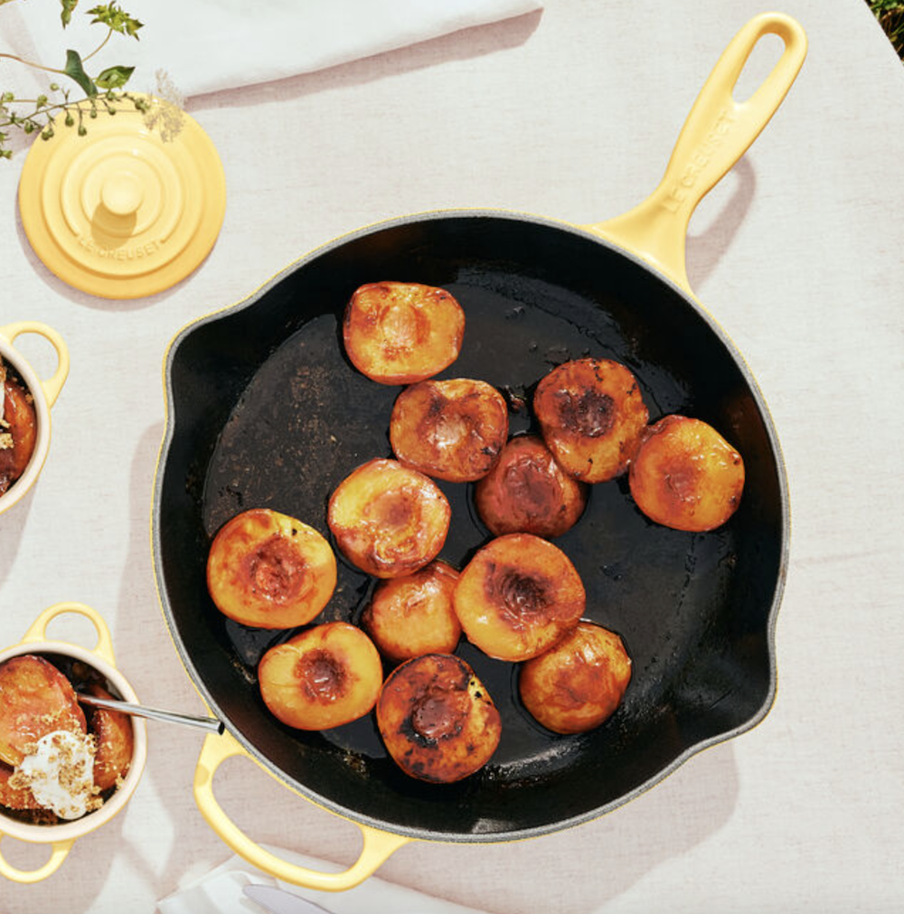 Le Creuset Iron Handle Skillet in Camomille.